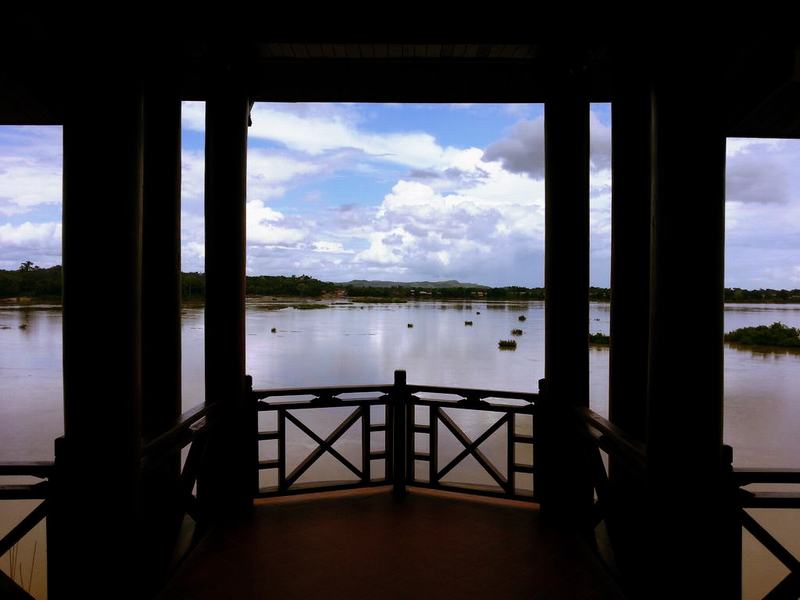 Blick auf Mekong, Pon Arena Hotel, Si Phan Done, Laos Rundreise