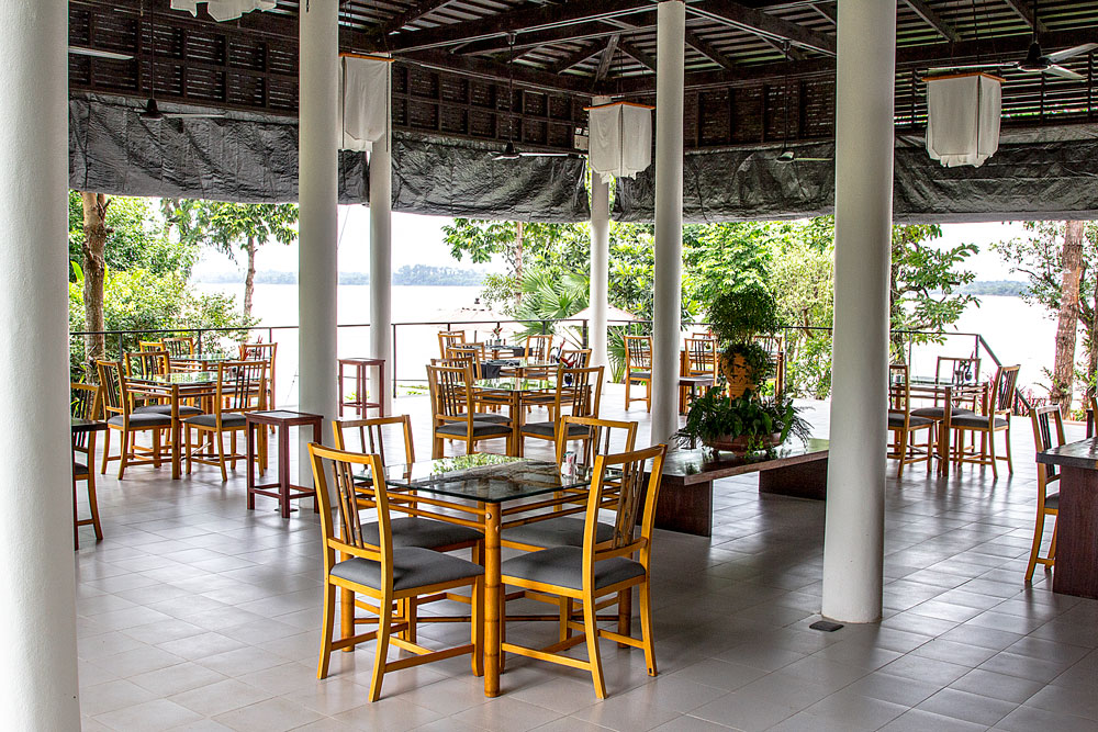 Restaurant, The River Resort, Champasak, Laos Reise
