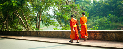 Mönche in Luang Prabang, Laos Reisen