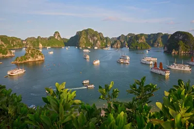 Blick auf die Halong Bucht, Vietnam Reise, Ausblick