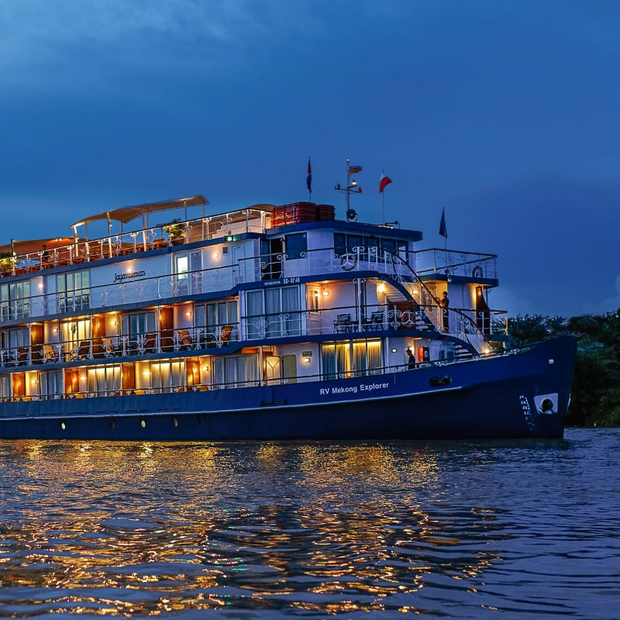 Kreuzfahrtschiff Jayavarman, Heritage Line, Mekong, Vietnam Reisen