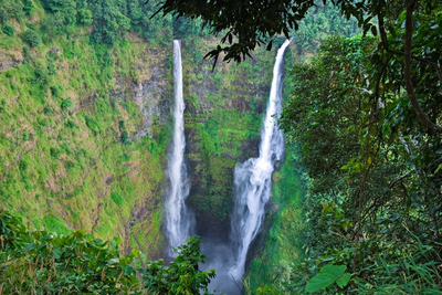 Wasserfall, Bolaven Plateau, Laos Reise