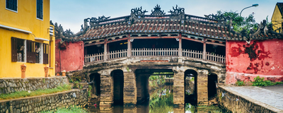 Japanische Brücke in Hoi An, Vietnam Reisen