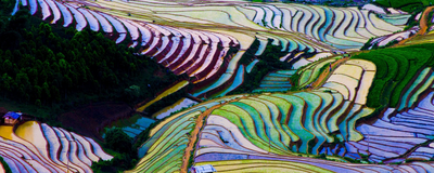 Wunderschöne Reisterrassen, Vietnam Reise