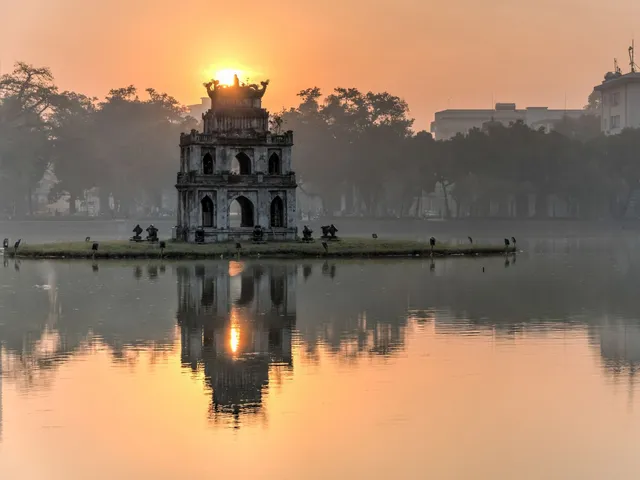 Hoan Kiem See, Hanoi, Vietnam Reise