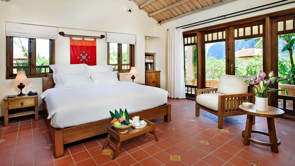 Schlafzimmer, Emeralda Resort Ninh Binh, Vietnam Rundreise