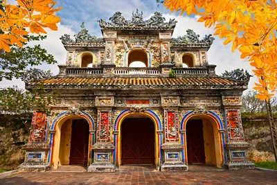 Zitadelle, Hue, Vietnam Reise, Herbststimmung