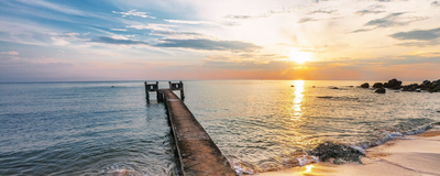 Steg ins Meer, Phu Quoc, Vietnam Reise