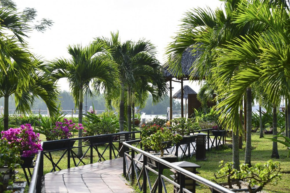 Garten, Victoria Can Tho Resort, Vietnam Reisen