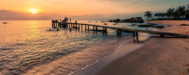 Sonnenuntergang, Phu Quoc, Vietnam Reise