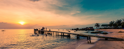 Sonnenuntergang, Phu Quoc, Vietnam Reise