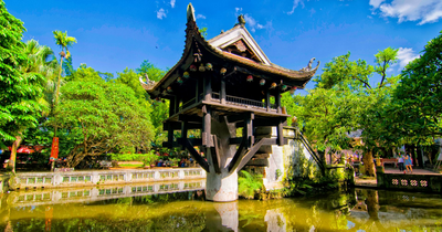 Einpfahlpagode in Hanoi, Vietnam Reisen