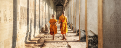 Mönche, Angkor Wat, Kambodscha Reise