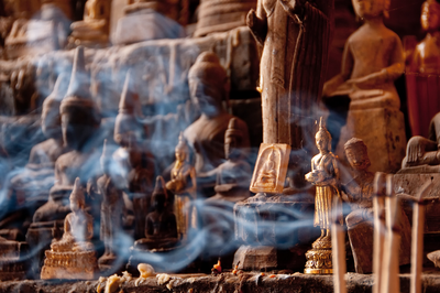 Buddhahöhlen von Pak Ou, Laos