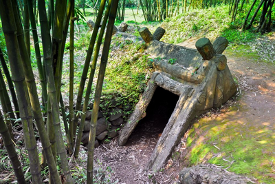 Vietcong Tunnel, Vietnam Naturreise