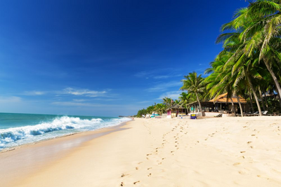 Strand von Phan Thiet, Vietnam Kambodscha Rundreise