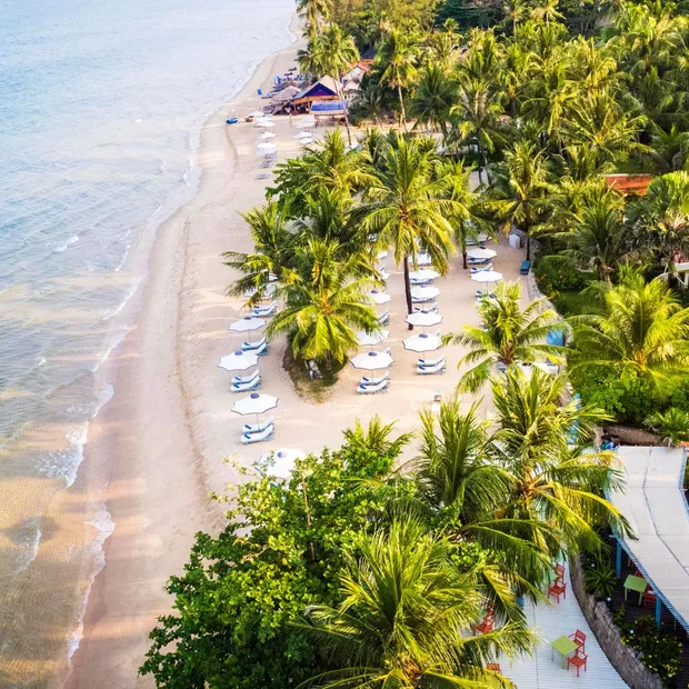 Herzlich Willkommen am Strand, La Veranda Resort Phu Quoc, Vietnam Reise
