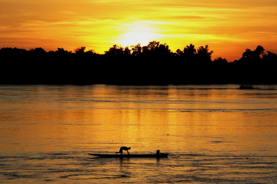 Mekong, Champasak, Laos Reise