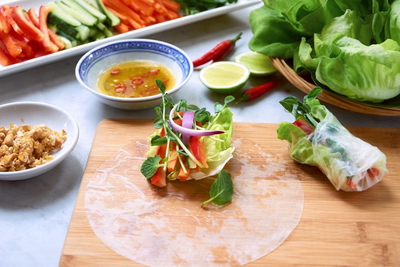 Sommerrollen, Streetfood, Saigon, Vietnam Wellness Reise