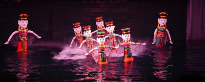 Wasserpuppentheater, Hanoi, Vietnam Reise