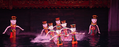 Wasserpuppentheater, Hanoi, Vietnam Reise