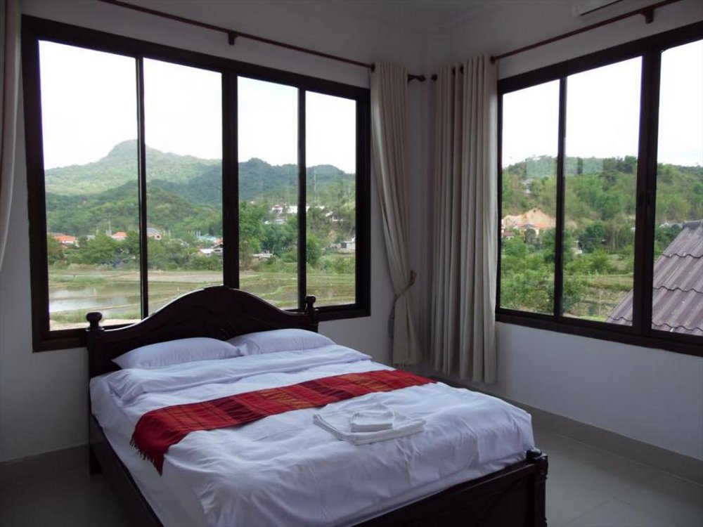 Doppelzimmer, Keochinda Guesthouse, Sam Neua, Laos Reisen