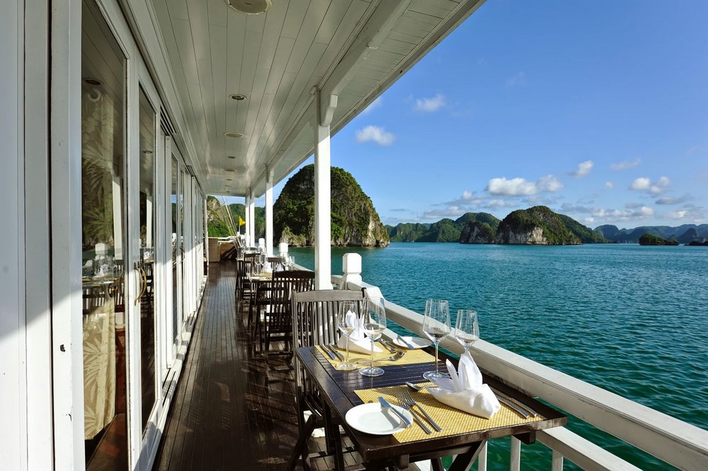 Balkon, Paradise Luxury, Halong Bucht, Vietnam Reise