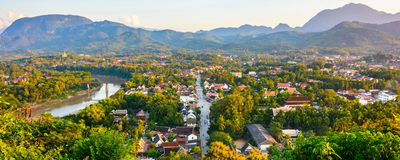 Blick auf Luang Prabang, Laos Reisen