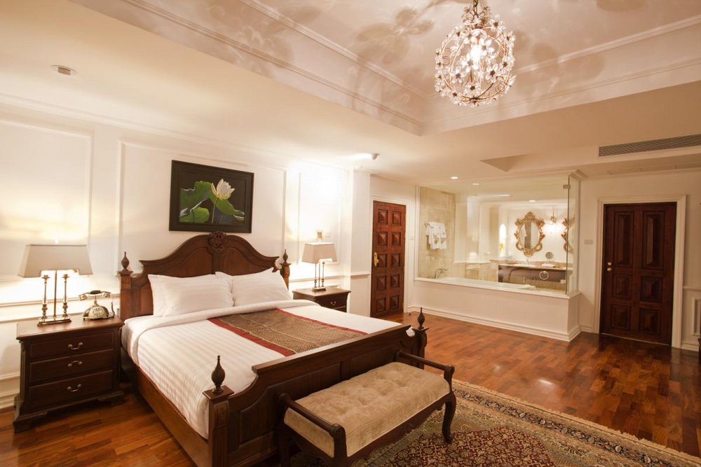Schlafzimmer, Dhavara Boutique Hotel, Vientiane, Laos Rundreise