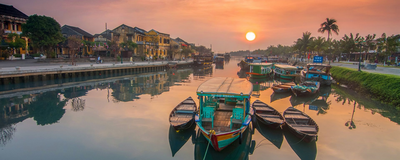 Boote in Hoi An, Vietnam Reise
