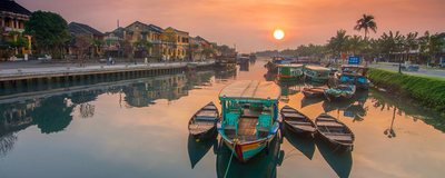Boote in Hoi An, Vietnam Reise