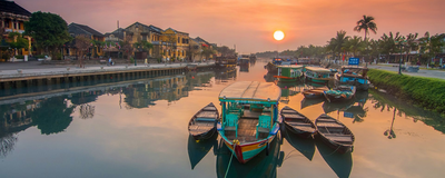 Boote in Hoi An, Vietnam Reise