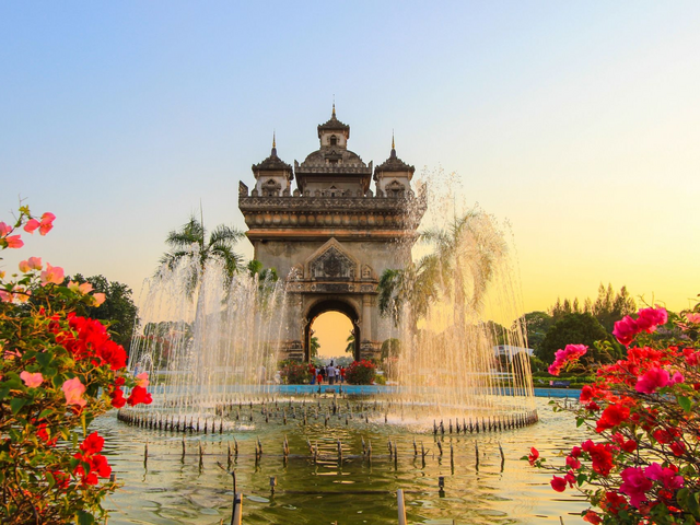 Vientiane, Laos Kambodscha Rundreise