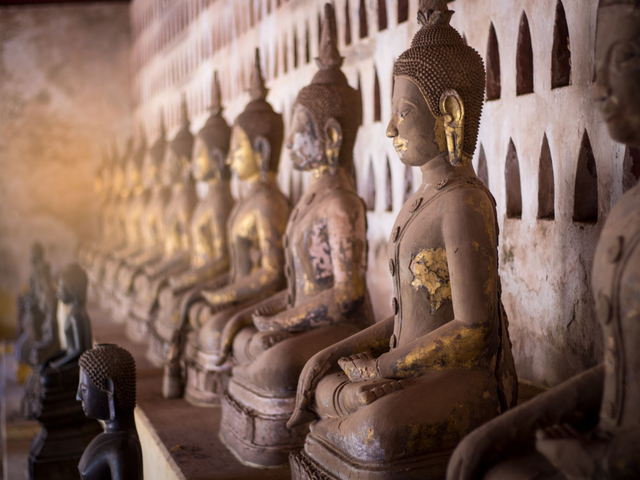 Buddha Statue in Vientiane, Laos Reisen