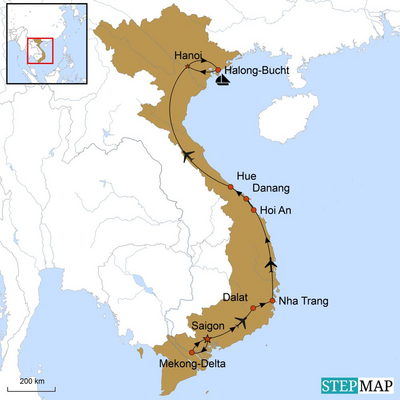 Reiseverlauf Vietnam a la Carte, Vietnam Gourmetreise