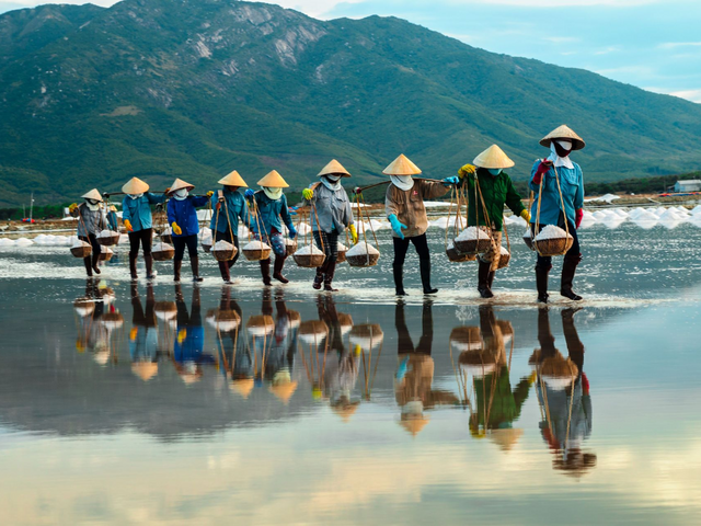 Salzfarm in Nha Trang, Vietnam Reisen