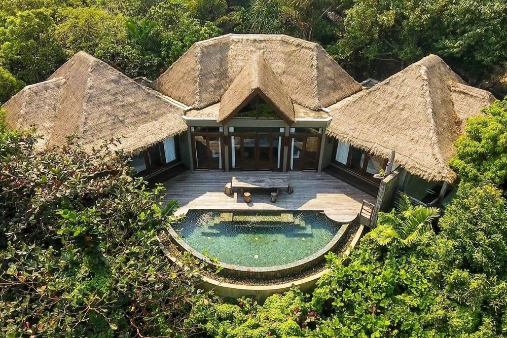 Villa von oben, Song Saa Private Island, Sihanoukville, Kambodscha Reise