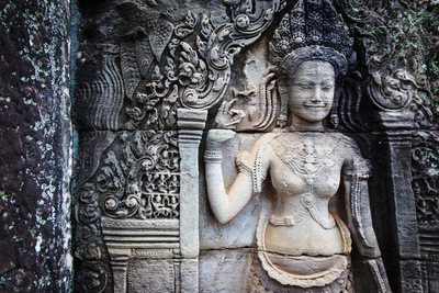 Banteay Srei Tempel, Siem Reap, Kambodscha Rundreise, Kunst
