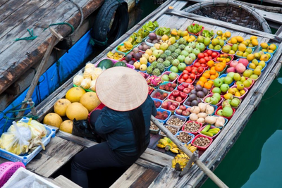 Schwimmender Markt, Cai Rang, Vietnam Golfreise